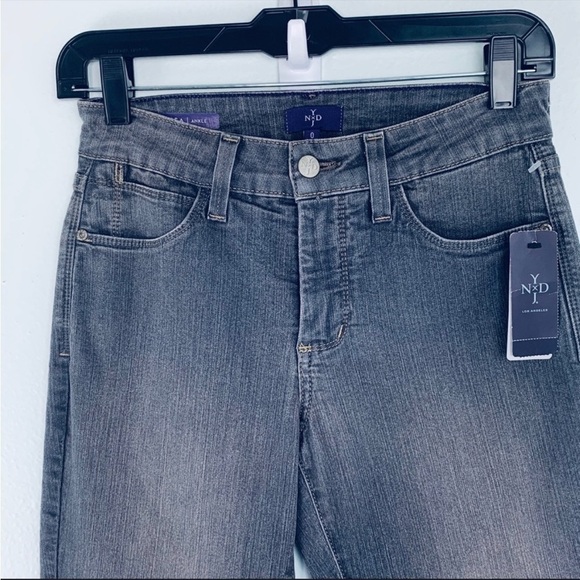 NYDJ Clarissa Grey Wash Jeans Size 0 NWT - Picture 2 of 6